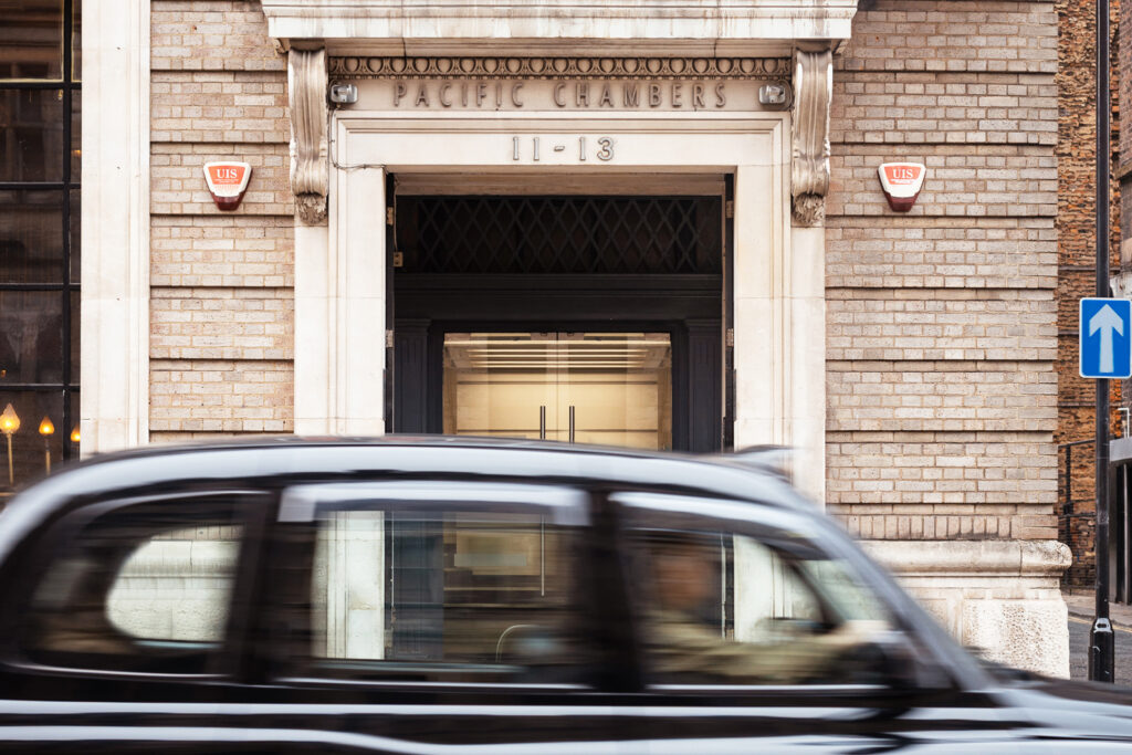 CPMM Media Group PR, marketing and design agency office entrance at Pacific Chambers, Victoria Street, Liverpool city centre